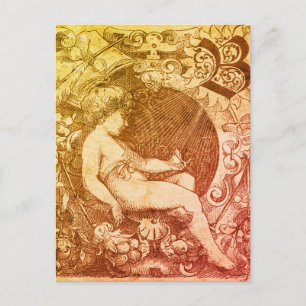 Cartão Postal Musing Angel