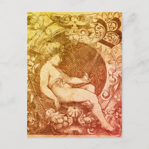 Cartão Postal Musing Angel