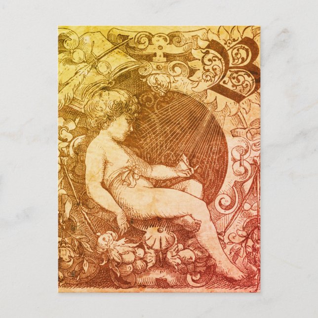 Cartão Postal Musing Angel (Frente)