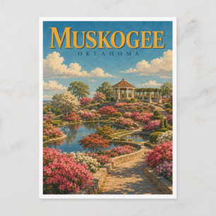 Cartão Postal Muskogee Oklahoma Honor Heights GeoSaga