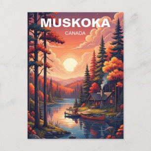 Cartão Postal Muskoka Ontario Canadá