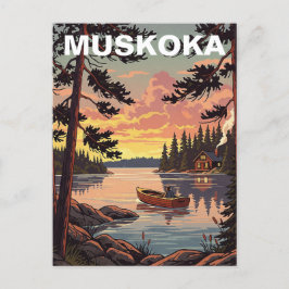 Cartão Postal Muskoka Ontario Canadá