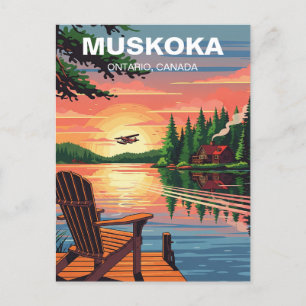 Cartão Postal Muskoka Ontario Canadá