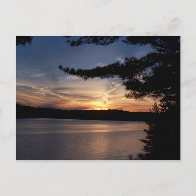 Cartão Postal Muskoka Sunset (Frente)