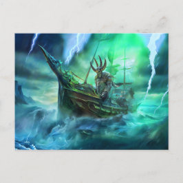 Cartão Postal Muspell is sailing the Naglfar ship at Ragnarök