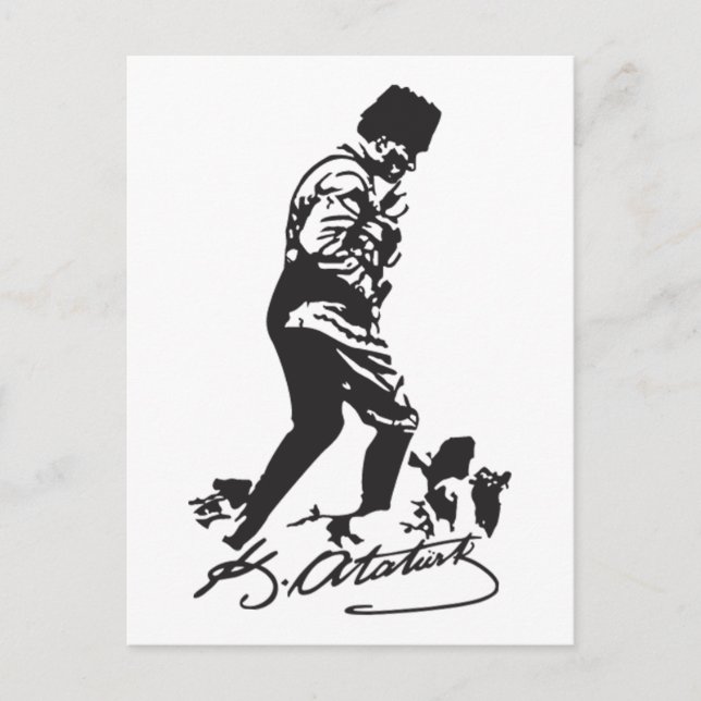 Cartão Postal Mustafa Kemal Ataturk (Frente)