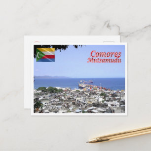 Cartão Postal Mutsamudu - Comores - Panorama -