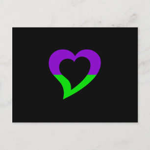 Cartão Postal mv Logo Design - Love and Fun - mv Heart