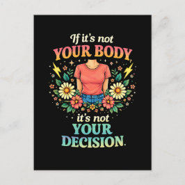 Cartão Postal My Body, My Choice