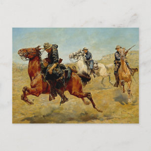 Cartão Postal “My Bunkie” Arte Ocidental por Charles Schreyvogel