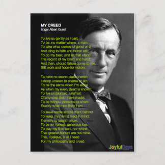 Cartão Postal My Creed