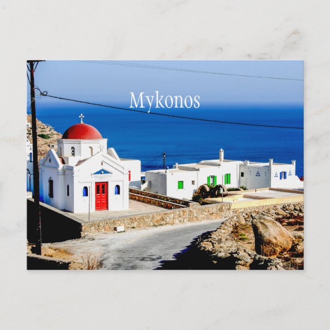 Cartão Postal Mykonos (Frente)