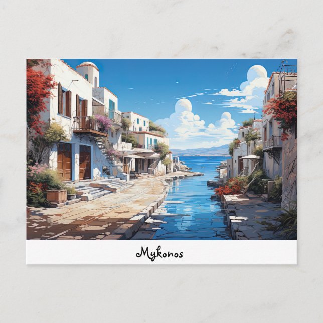 Cartão postal Mykonos (Frente)