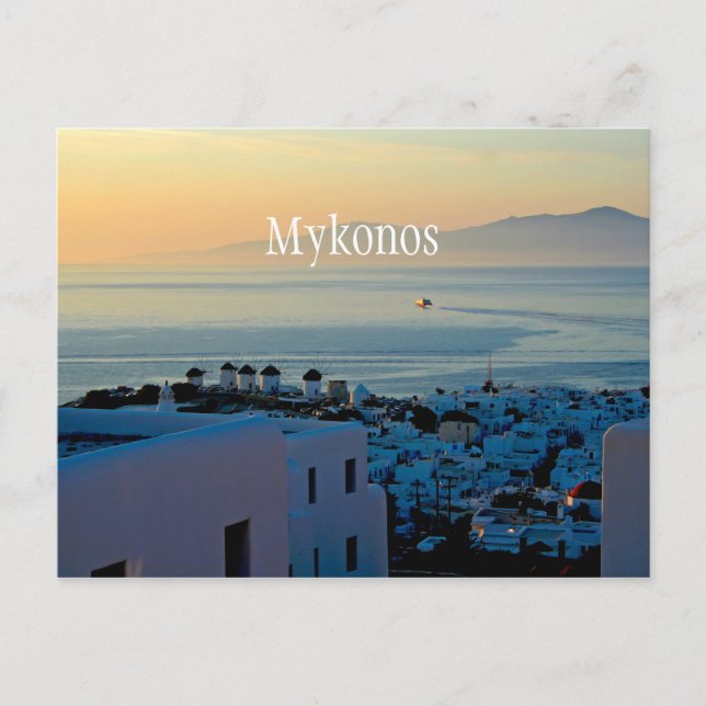 Cartão Postal Mykonos (Frente)