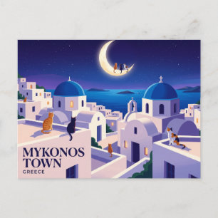 Cartão Postal Mykonos Town Grécia