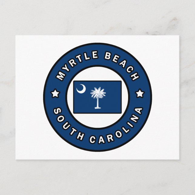 Cartão Postal Myrtle Beach Carolina do Sul (Frente)