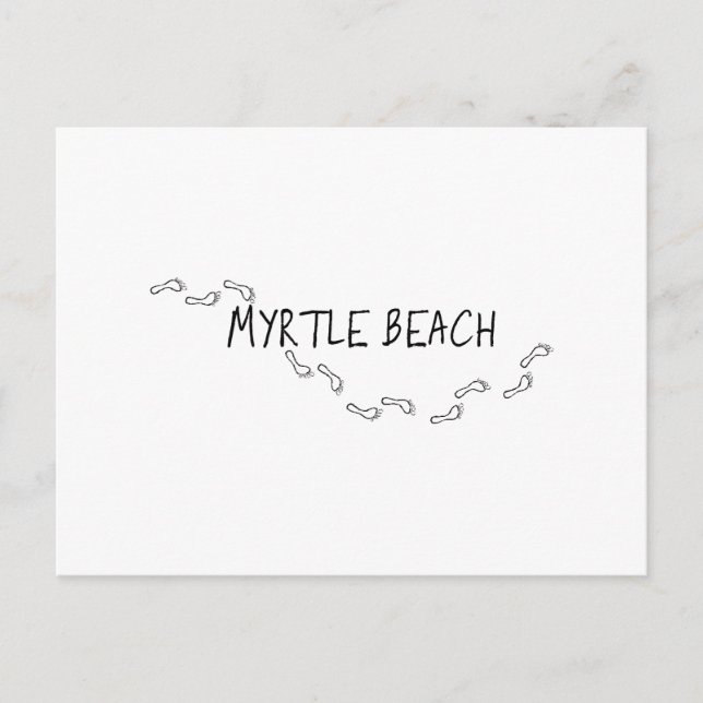 Cartão Postal Myrtle Beach Pegprint (Frente)