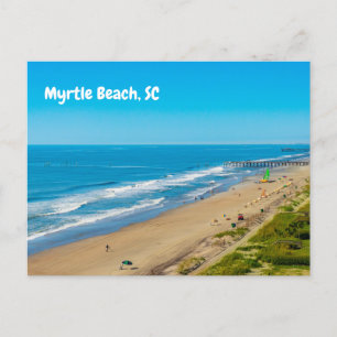 Cartão Postal Myrtle Beach, South Carolina Ocean Waves