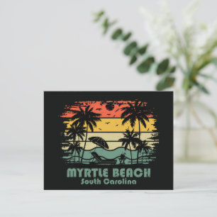 Cartão Postal Myrtle Beach Vintage Carolina do Sul