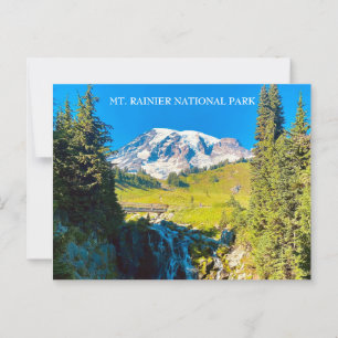 Cartão Postal Myrtle Falls - Monte Rainier