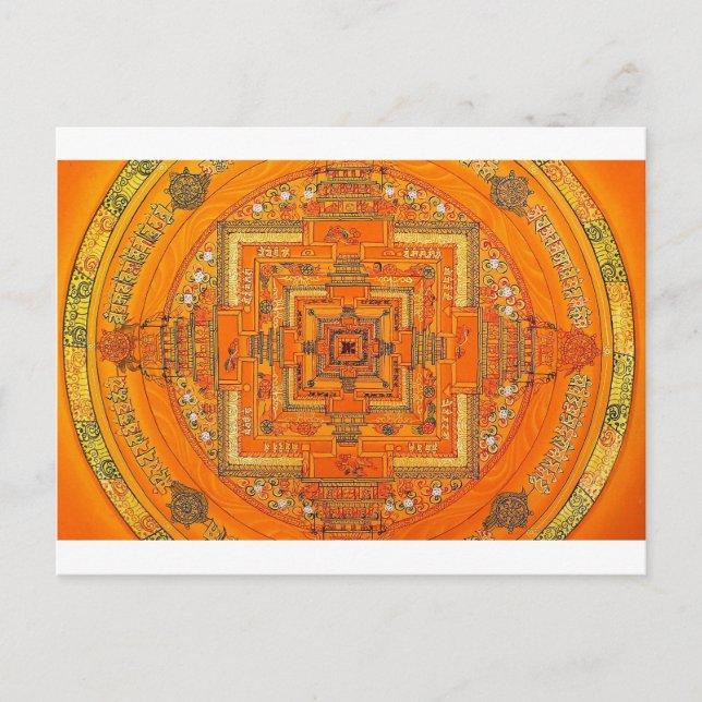 CARTÃO POSTAL MYSTIC GLOW MANDALA (Frente)