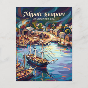 Cartão Postal Mystic Seaport Connecticut