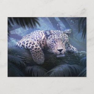 Cartão Postal Mystical Jungle Lepard