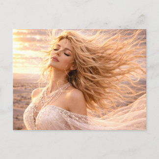 Cartão Postal Mystik Woman Postkarte – Galaktisch schön