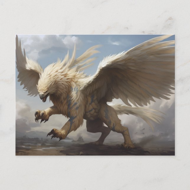 Cartão Postal Mythology Griffin Griffin (Frente)