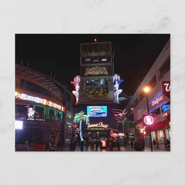 Cartão postal nº 7 do centro Las Vegas (Frente)