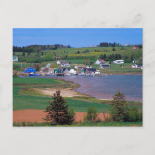 Cartão Postal N.A. Canadá, Ilha do Príncipe Eduardo. Barcos estã