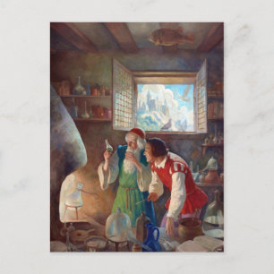 Cartão Postal N.C. Wyeth, Poster Alquimista