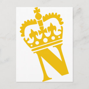 Cartão Postal N - Letra - Nome