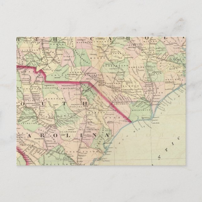 Cartão Postal N & S Carolina 2 (Frente)