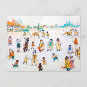 Cartão Postal Na Cat-Town Races, Louis Wain