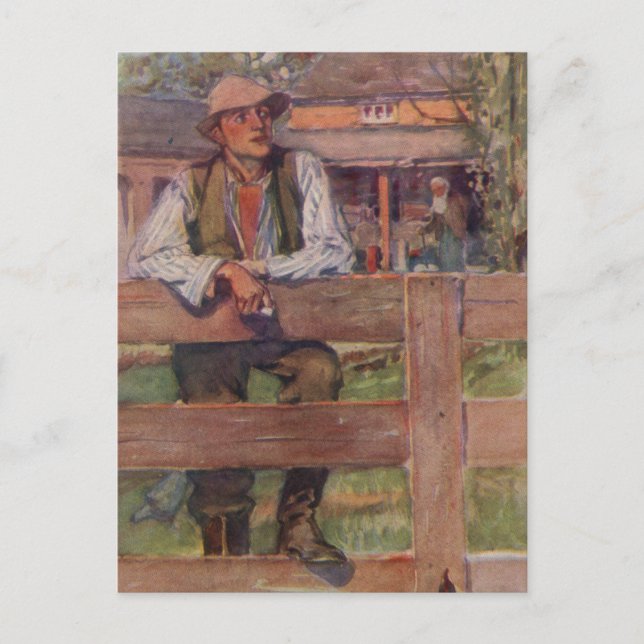 Cartão Postal Na cerca (Frente)