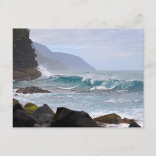 Cartão Postal Na Costa Pali em Kauai, Havaí
