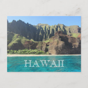 Cartão Postal na costa pali kauai