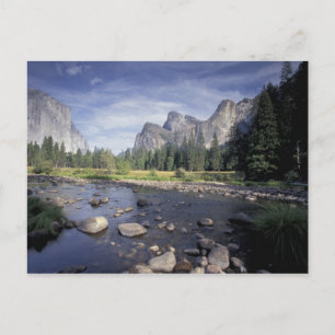 Cartão Postal NA, EUA, Califórnia, Yosemite NP, Vista do vale