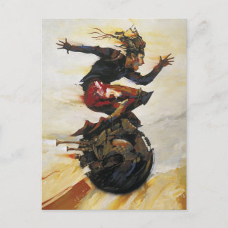 Cartão Postal "Na faixa rápida"