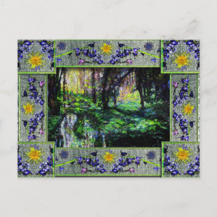 Cartão Postal Na floresta