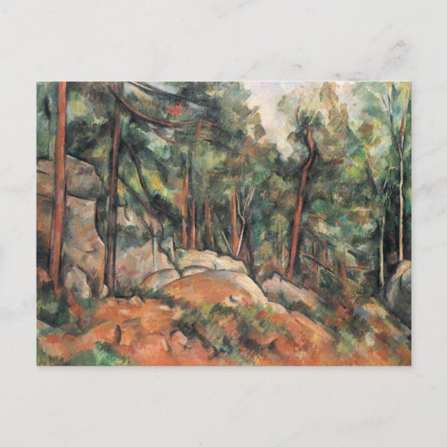 Cartão Postal Na Floresta - Paul Cezanne - c1898 (Frente)