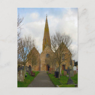 Cartão Postal Na Grã-Bretanha, Jersey, Igreja de Peter, Rua