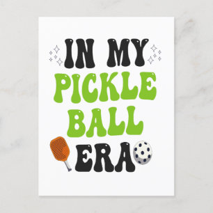Cartão Postal Na Minha Era do PickleBall Presente Divertido Espo