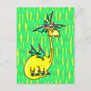 Cartão Postal Na moda Dragon