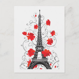 Cartão Postal Na moda elegante da torre Eiffel de Paris