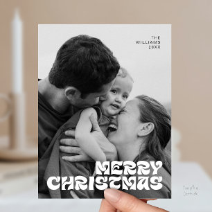 Cartão Postal Na moda Elegante, Feliz Natal Família Fotografia C