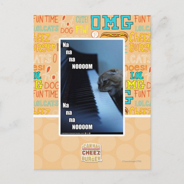 Cartão Postal Na na na nooom (Frente)
