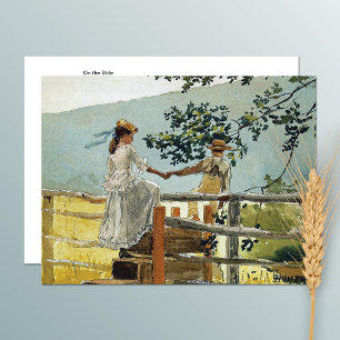 Cartão Postal Na Paisagem do Stile Country Winslow Homer