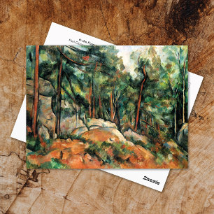 Cartão Postal Na Paisagem Florestal, Paul Cezanne Postcard